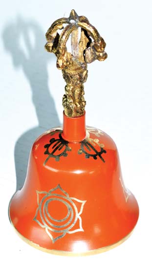 5 1/2" Orange Tibetan Bell (note C)